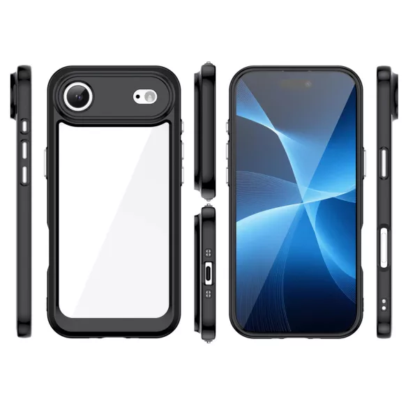 Outer Space tok iPhone Air - átlátszó fekete