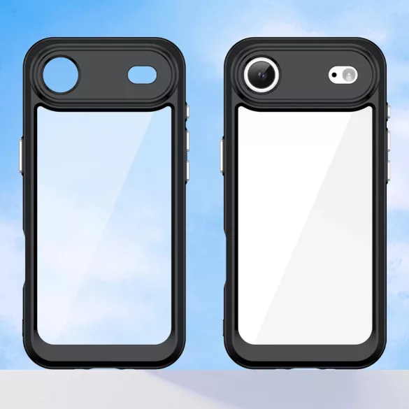 Outer Space tok iPhone Air - átlátszó fekete