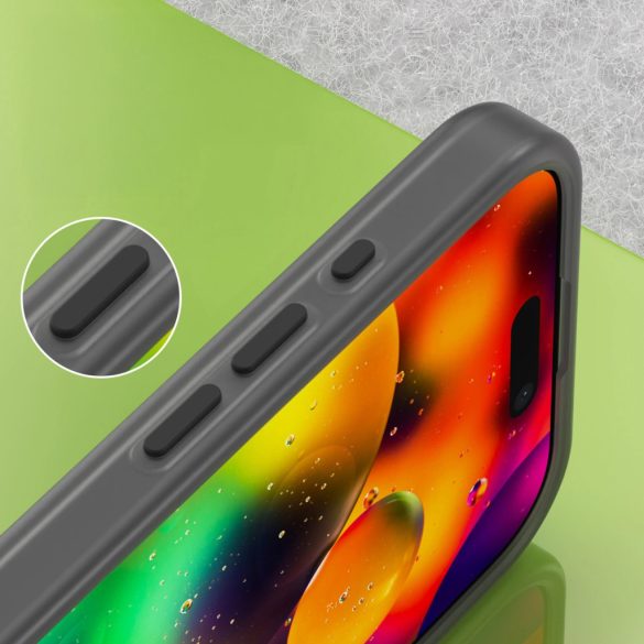 Magnetic Abrasive MagSafe-kompatibilis tok iPhone 17 - fekete