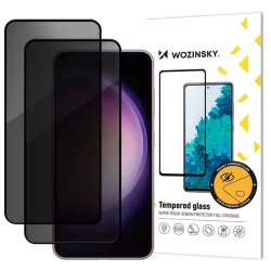   Wozinsky Privacy Glass betekintésvédett edzett üveg fekete szegéllyel Samsung Galaxy A17 4G/5G - 2 db