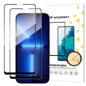 Wozinsky 9H edzett üveg fekete szegéllyel Samsung Galaxy A17 4G/5G - 2 db