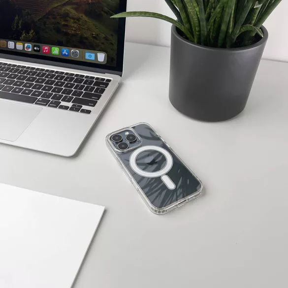MagSafe kompatibilis átlátszó sarok tok iPhone 17 Air készülékhez - átlátszó