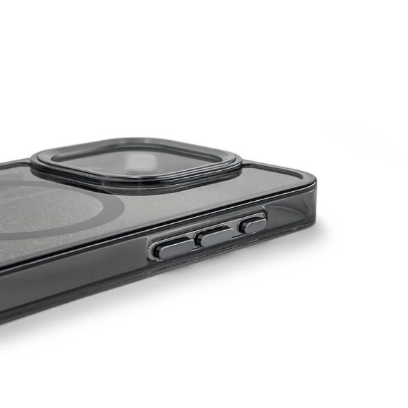 Csillám tok MagSafe kompatibilis iPhone 17 készülékhez - Fekete