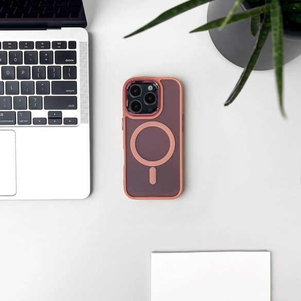 Csillám tok MagSafe kompatibilis iPhone 17 készülékhez - Rózsaszín