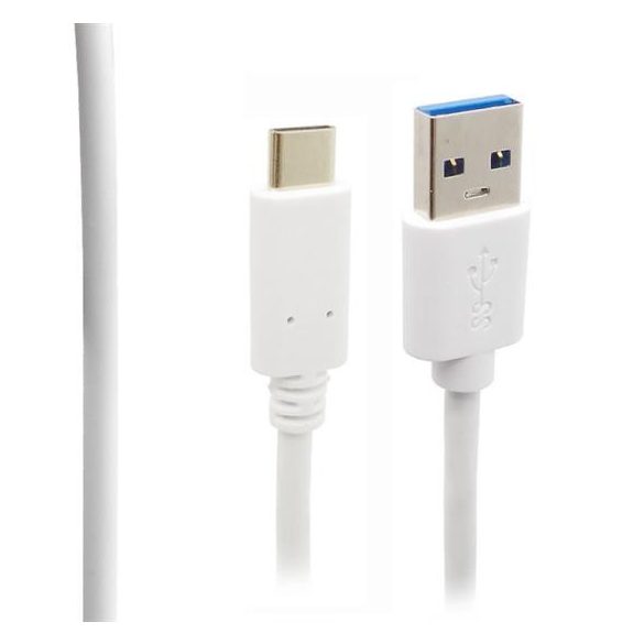 Kábel Type-c USB USB 3.0 WHITE 1M