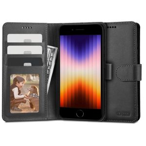 Tech-Protect Wallet tok iPhone 7/8/SE 2020/SE 2022 - fekete