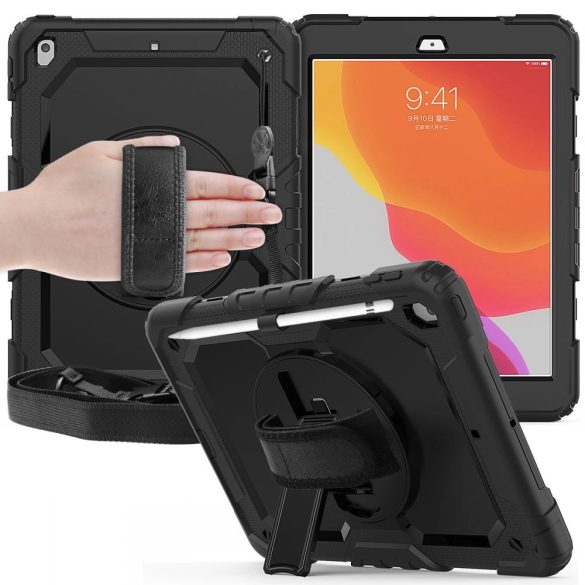 Tech-Protect Solid360 tok iPad 10.2" 7/8/9 gen. - fekete