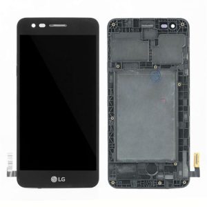 LCD + Érintőpanel teljes LG M160 K4 2017 Fekete kerettel
