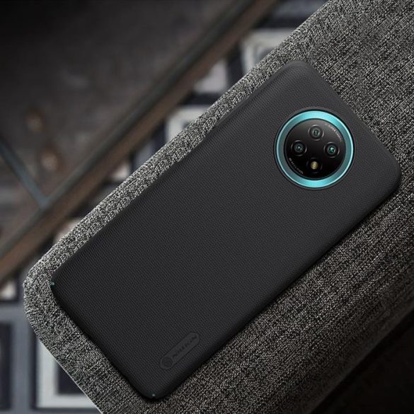 Nillkin Super Frosted Shield tok + kitámasztóval a Xiaomi redmi Note 9T 5G fekete