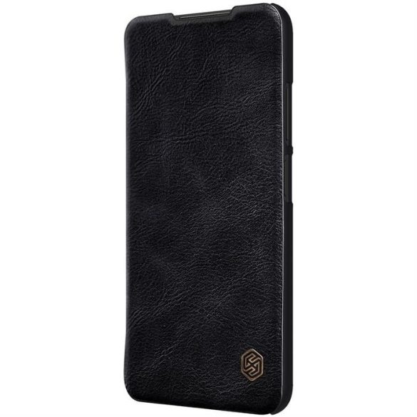 Nillkin Qin eredeti bőr telefontok Xiaomi redmi Note 10 5g fekete