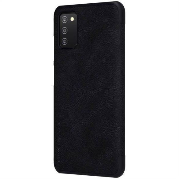 Nillkin Qin eredeti bőr telefontok a Samsung Galaxy A03s Black