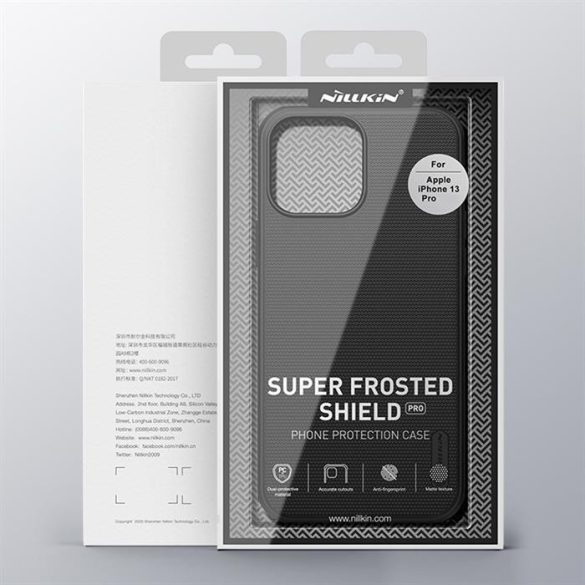 Nillkin Super Matted Shield tok + kitámasztható iPhone 13 Pro Black