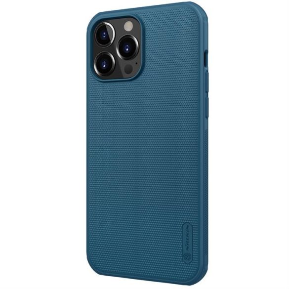 Nillkin Super Frosted Shield tok + kitámasztható iPhone 13 Pro Max Blue