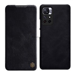 Nillkin Qin könyvtok Xiaomi Redmi Note 11T 5G / Note 11S 5G / Poco M4 Pro 5G - fekete