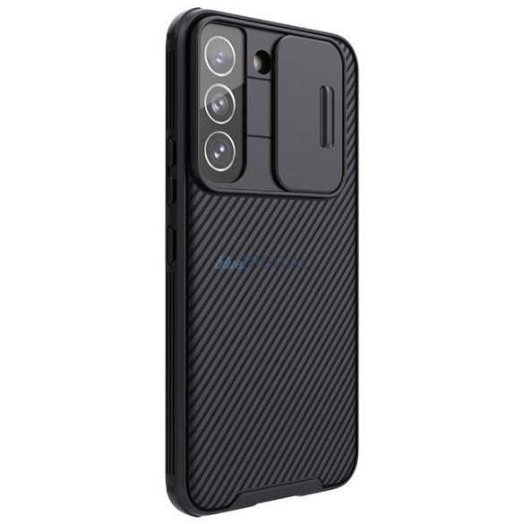 Nillkin CamShield Pro Case tok kamera lencse védővel Samsung Galaxy S22 - fekete