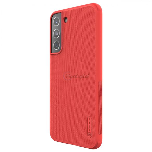 Nillkin Super Frosted Shield Pro Tartós tok Samsung Galaxy S22 + (S22 Plus) piros
