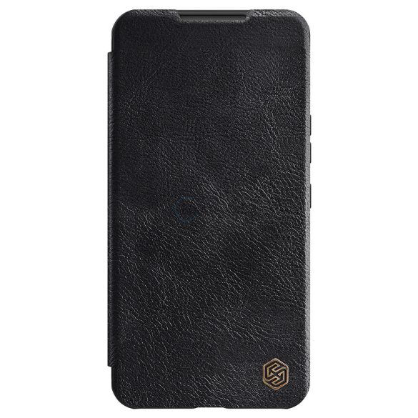 Nillkin Qin Leather Pro tok Samsung Galaxy S22 + (S22 Plus) Kameravédő fedővel fekete