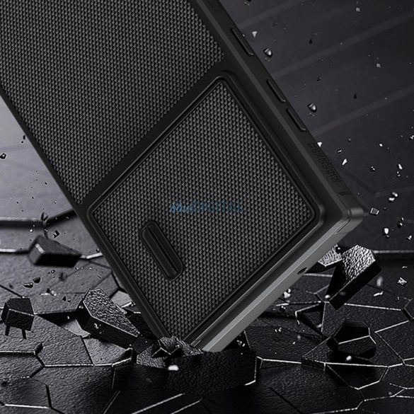 Nillkin Textured S Case Samsung Galaxy S22 Ultra Armor tok kameravédővel fekete