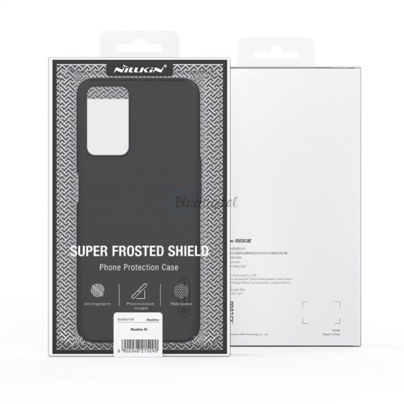 Nillkin Super Frosted Shield megerősített tasak telefontok + állvány Realme 9i fekete