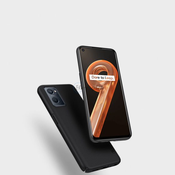Nillkin Super Frosted Shield megerősített tasak telefontok + állvány Realme 9i fekete