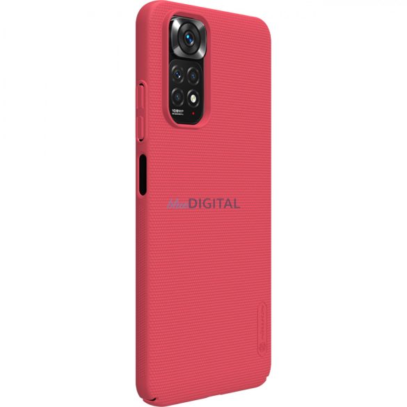 Nillkin Super Frosted Shield keményített tok + állvány Xiaomi Redmi Note 11S / Note 11 piros