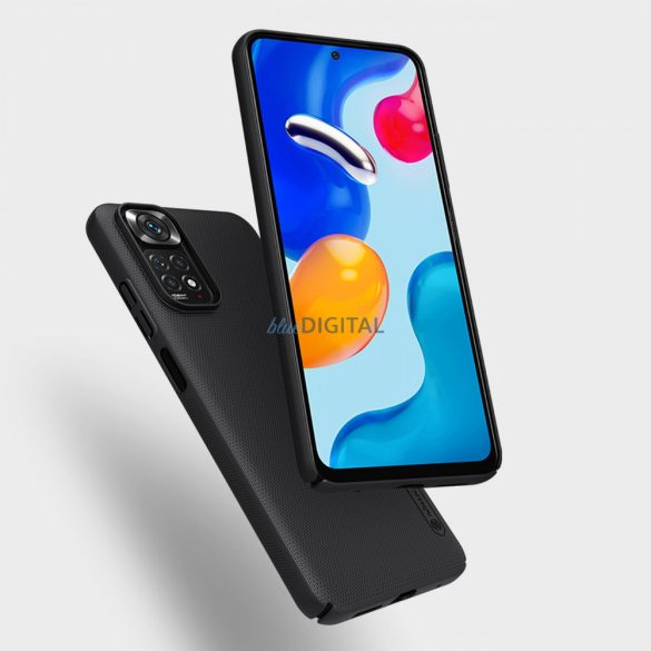 Nillkin Super Frosted Shield keményített tok + állvány Xiaomi Redmi Note 11S / Note 11 piros