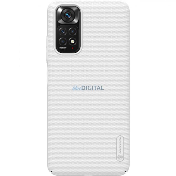 Nillkin Super Frosted Shield edzett borítás + állvány Xiaomi Redmi Note 11S / Note 11 fehér tok