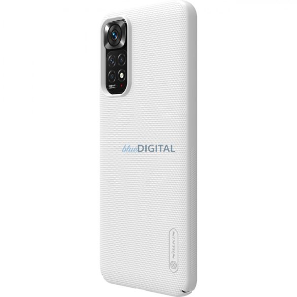 Nillkin Super Frosted Shield edzett borítás + állvány Xiaomi Redmi Note 11S / Note 11 fehér tok