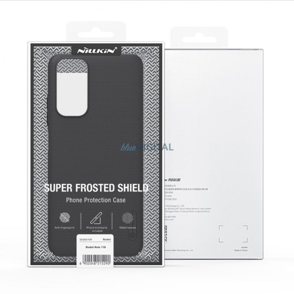 Nillkin Super Frosted Shield edzett borítás + állvány Xiaomi Redmi Note 11S / Note 11 fehér tok