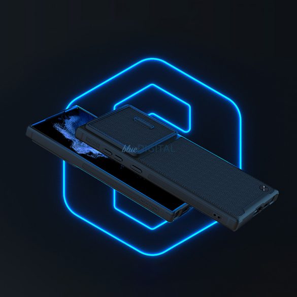 Nillkin Textured S Case Samsung Galaxy S22 Ultra Armor tok kameravédővel kék