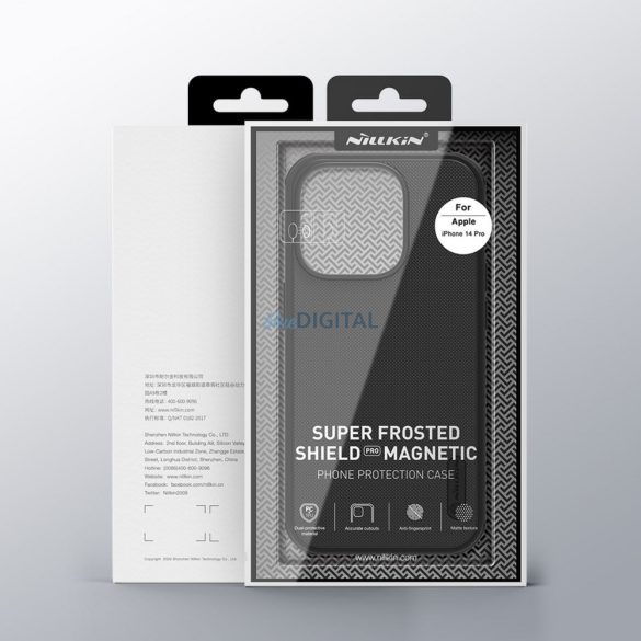 Nillkin Super Frosted Shield Pro mágneses tok iPhone 14 Pro 6.1 2022 kék