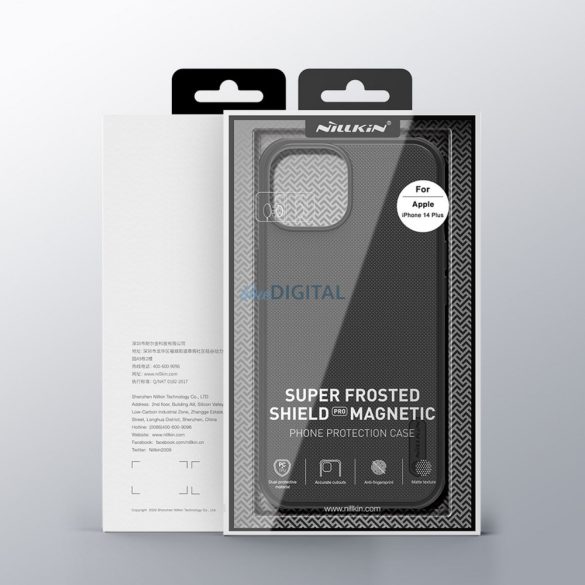 Nillkin Super Frosted Shield Pro mágneses tok iPhone 14 Plus 6.7 2022 fekete