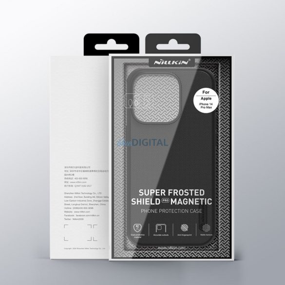 Nillkin Super Frosted Shield Pro mágneses tok iPhone 14 Pro Max 6.7 2022 fekete