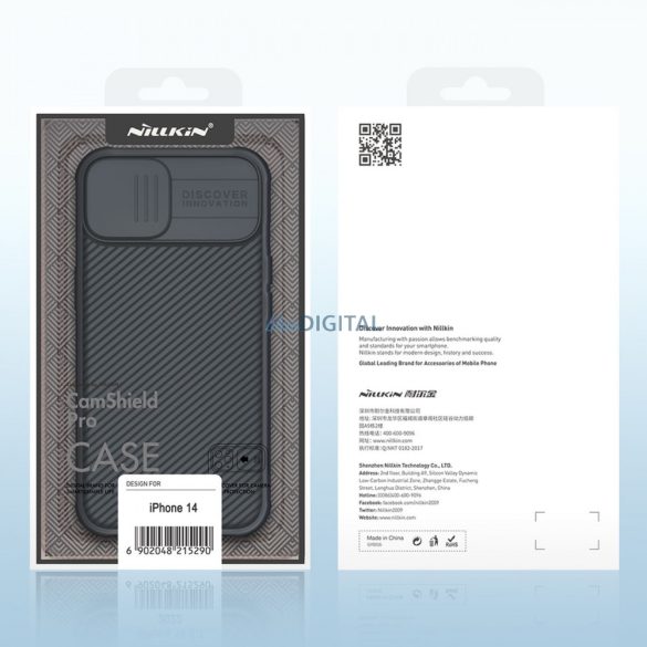 Nillkin CamShield Pro tok (PC és TPU) iPhone 14 6.1 2022 mélyzöld