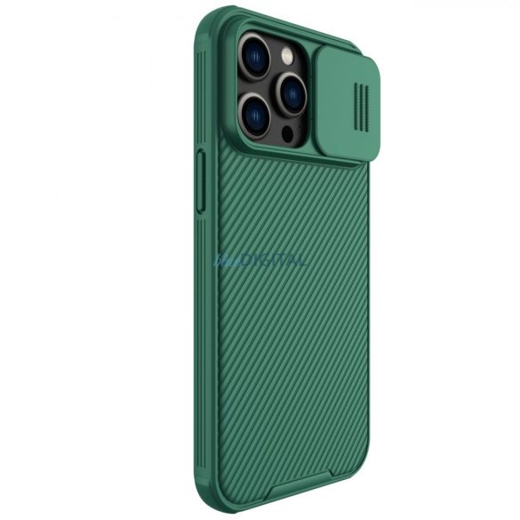 Nillkin CamShield Pro tok (PC és TPU) iPhone 14 Pro Max 6.7 2022 Mélyzöld