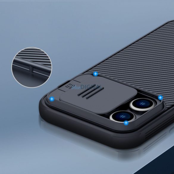 Nillkin CamShield Pro mágneses tok iPhone 14 Pro Max 6.7 2022 kék