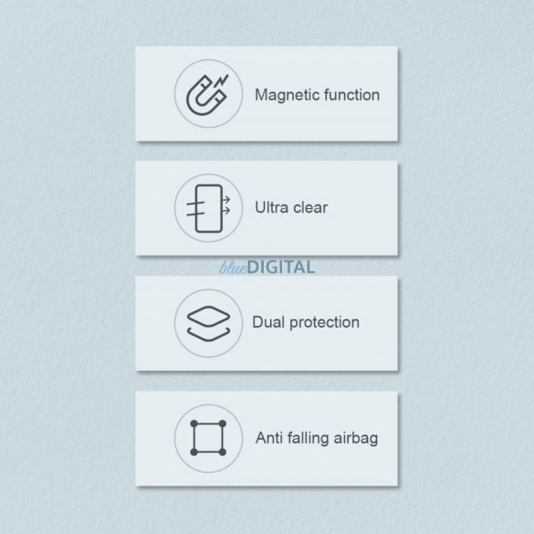 Nillkin Nature Pro mágneses tok iPhone 14 mágneses MagSafe tok átlátszó