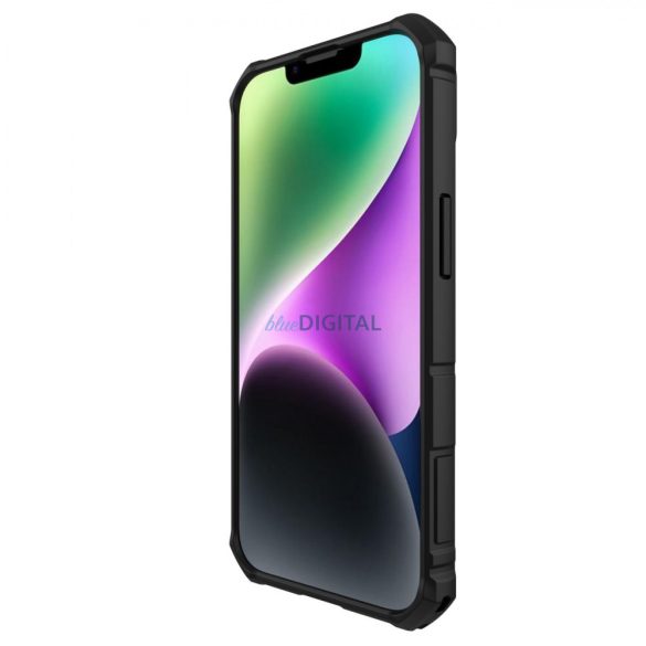 Nillkin CamShield Armor Pro tok iPhone 14 Plus Armor tok kameravédővel gyűrűs állvánnyal Kék