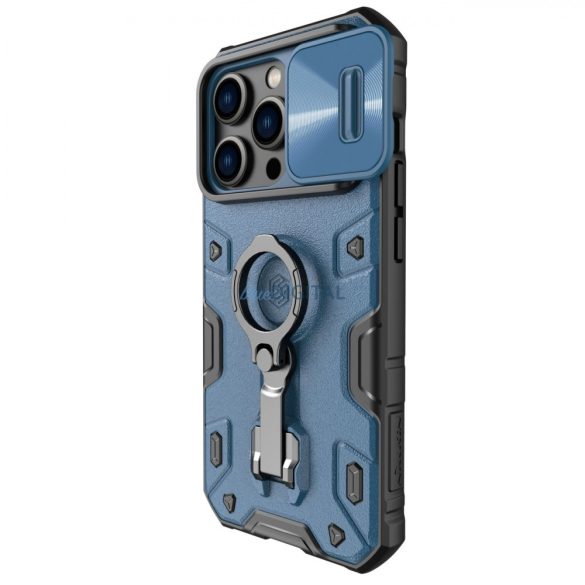 Nillkin CamShield Armor Pro mágneses tok iPhone 14 Pro mágneses MagSafe tok kamerával kék