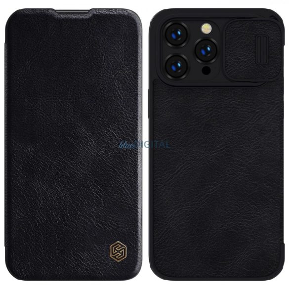 Nillkin Qin Pro bőr tok iPhone 14 Pro 6.1 2022 fekete
