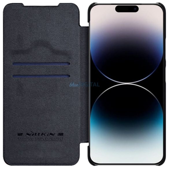 Nillkin Qin Pro bőr tok iPhone 14 Pro 6.1 2022 fekete