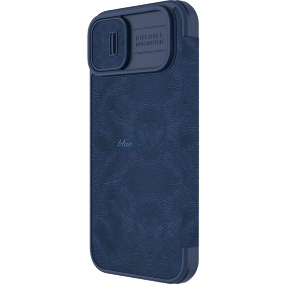 Nillkin Qin Pro bőr tok iPhone 14 Plus 6.7 2022 kék