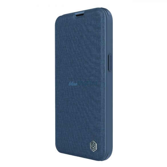 Nillkin Qin Qin Cloth Pro Case Case tok iPhone 14 kamera védő Holster Cover Cover Flip Case kék