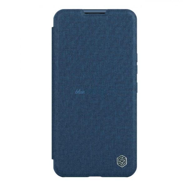 Nillkin Qin Qin Cloth Pro Case tok iPhone 14 Pro kamera védő tok Flip Case kék