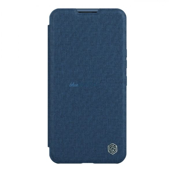 Nillkin Qin Qin Cloth Pro Case tok iPhone 14 Plus kamera védő tok Flip Case kék