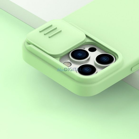 Nillkin CamShield Silky szilikon tok iPhone 14 Pro 6.1 2022 menta zöld