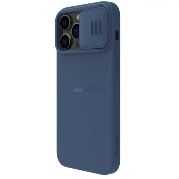 Nillkin CamShield Silky szilikon tok iPhone 14 Pro Max szilikon tok kameravédővel kék
