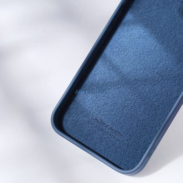 Nillkin CamShield Silky szilikon tok iPhone 14 Pro Max szilikon tok kameravédővel kék