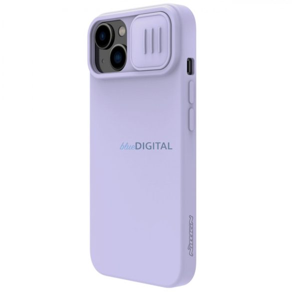 Nillkin CamShield mágneses szilikon tok iPhone 14 Plus mágneses MagSafe tok kameravédővel lila