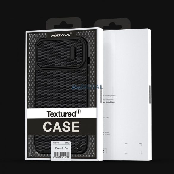 Nillkin Textured S mágneses tok iPhone 14 Pro MagSafe tok kameravédővel fekete